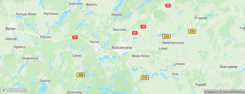 Kościerzyna, Poland Map