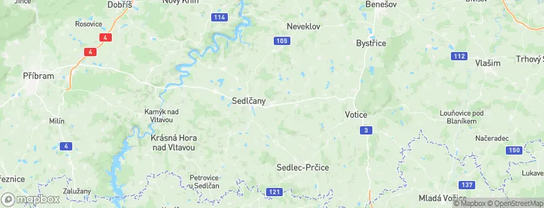 Kosova Hora, Czechia Map