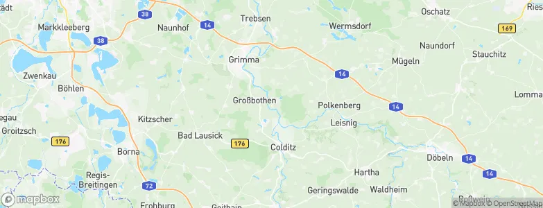 Kössern, Germany Map