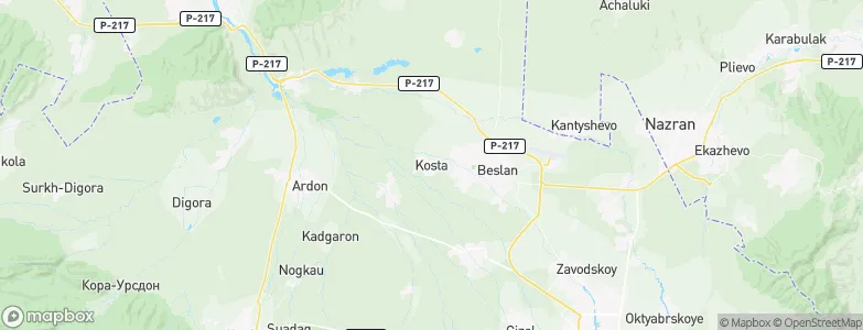 Kosta, Russia Map