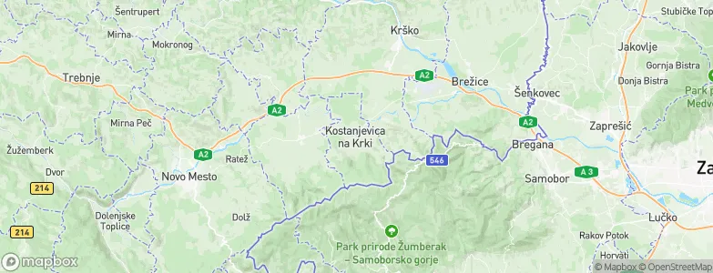 Kostanjevica na Krki, Slovenia Map