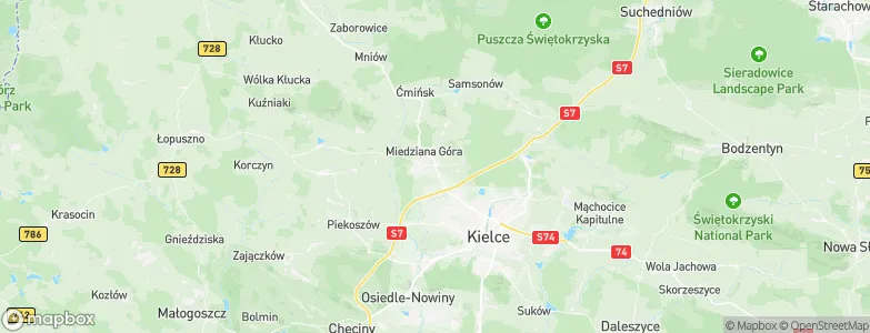 Kostomłoty Drugie, Poland Map