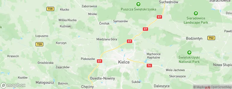 Kostomłoty Pierwsze, Poland Map