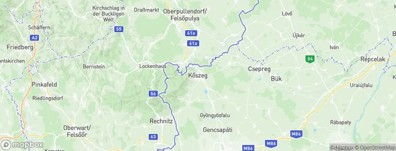 Kőszeg, Hungary Map