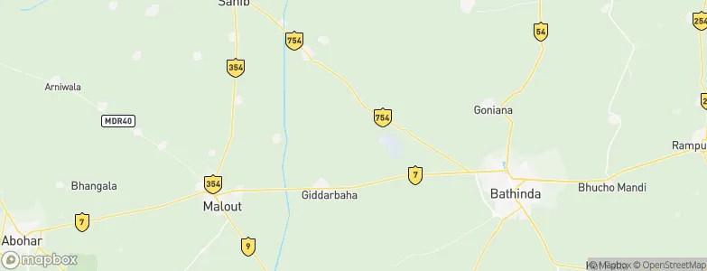 Kot Bhāi, India Map