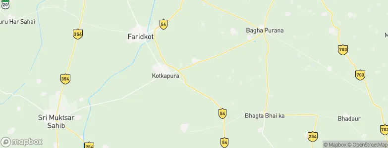 Kot Kapūra, India Map