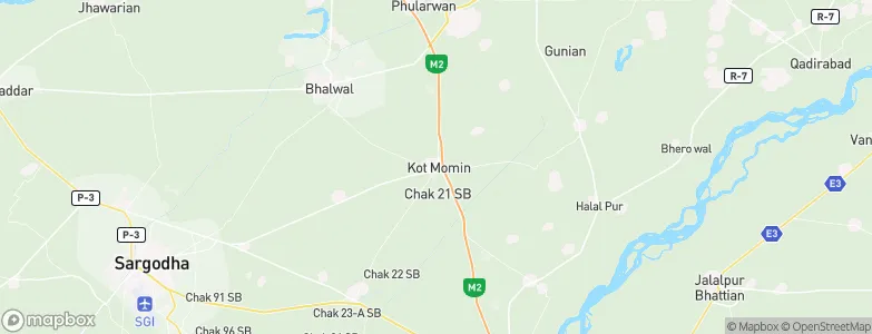 Kot Mumin, Pakistan Map