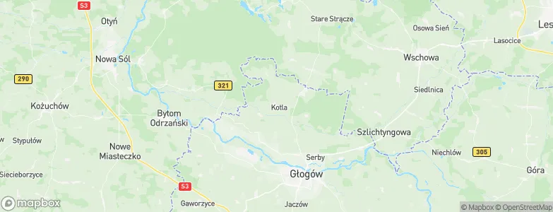 Kotla, Poland Map