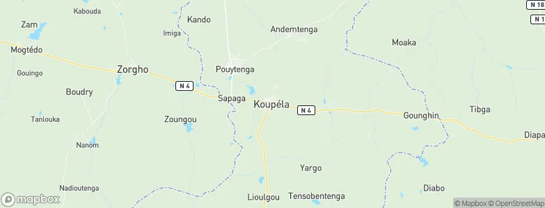 Koupéla, Burkina Faso Map