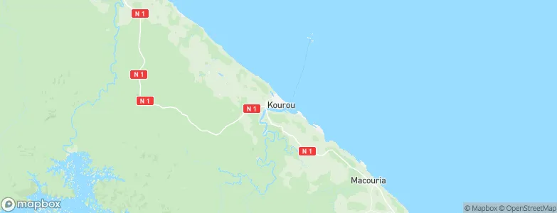 Kourou, French Guiana Map