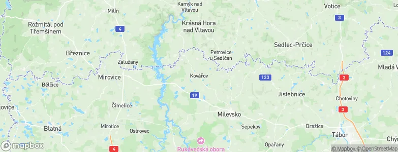 Kovářov, Czechia Map