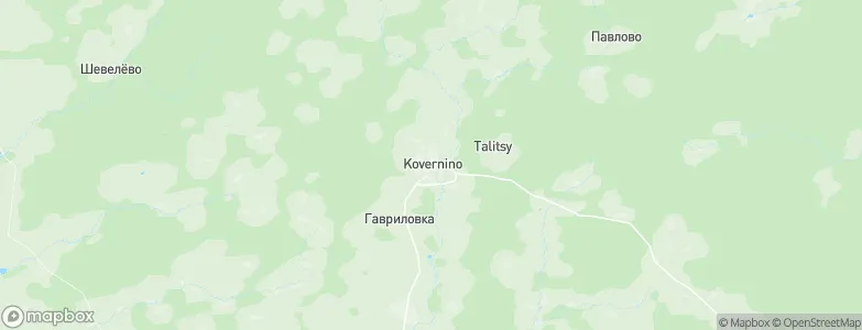 Kovernino, Russia Map