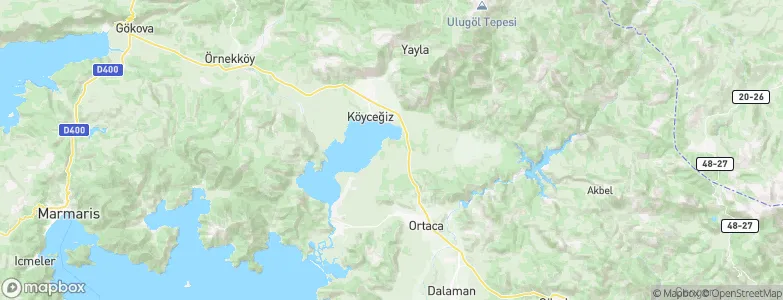 Köyceğiz, Turkey Map