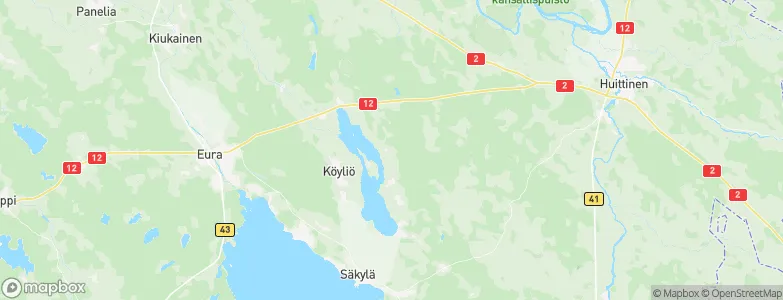 Köyliö, Finland Map