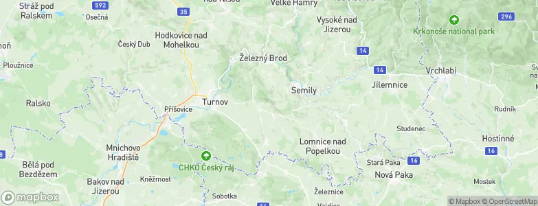 Kozákov, Czechia Map