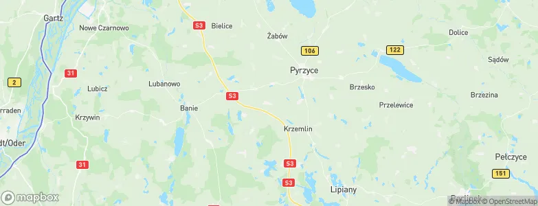 Kozielice, Poland Map