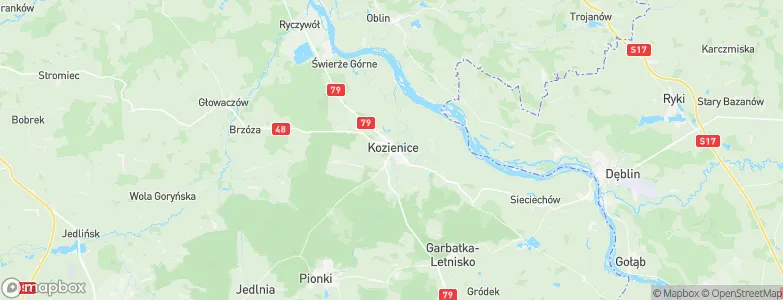 Kozienice, Poland Map