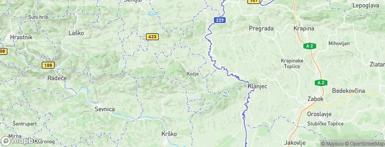 Kozje, Slovenia Map