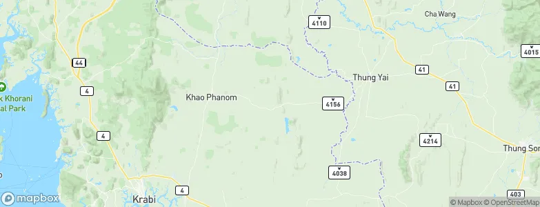 Krabi, Thailand Map