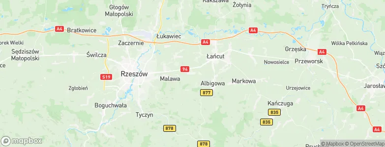 Kraczkowa, Poland Map