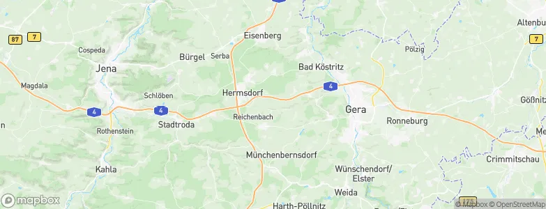 Kraftsdorf, Germany Map
