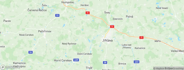 Kraj Vysočina, Czechia Map