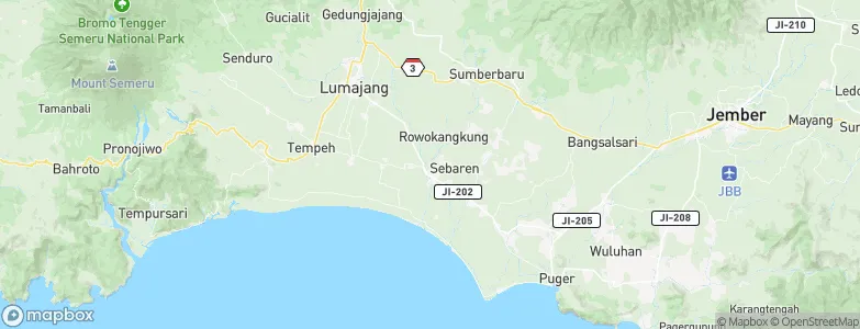 Krajan Dua Padomasan, Indonesia Map