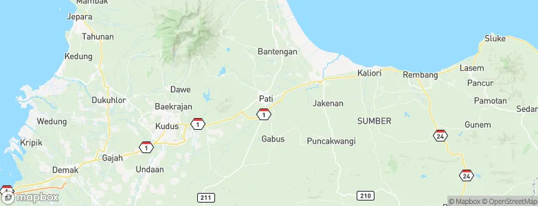 Krajan Gajahmati, Indonesia Map