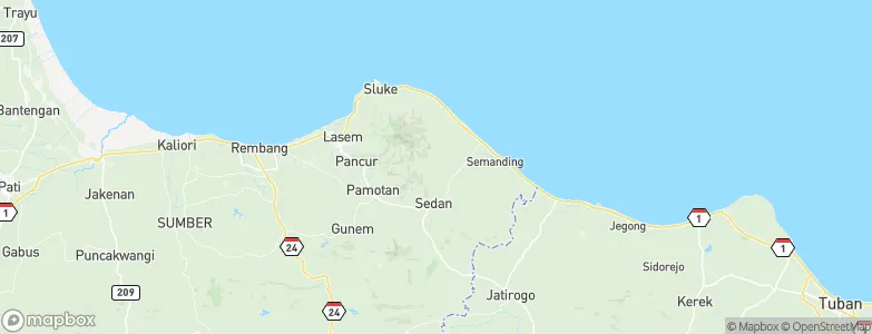 Krajan Gandrirejo, Indonesia Map