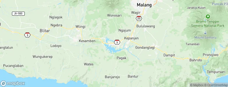 Krajan, Indonesia Map