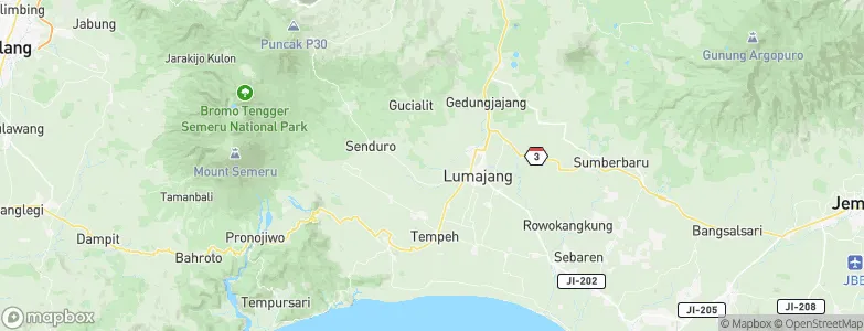 Krajan, Indonesia Map