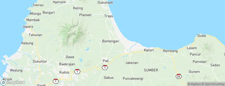 Krajan Kajar, Indonesia Map