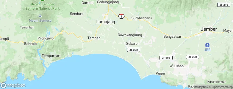 Krajan Krai, Indonesia Map