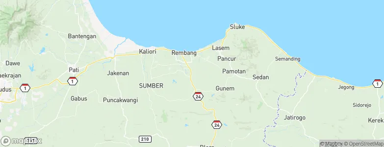 Krajan Landoh, Indonesia Map