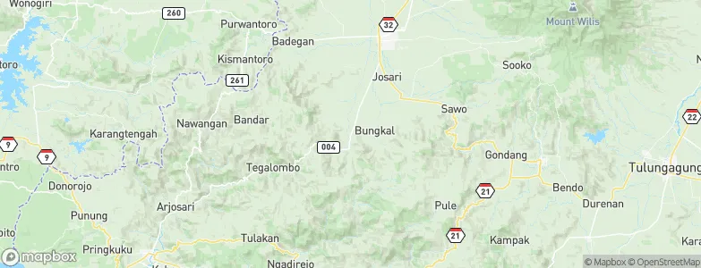 Krajan Menggare, Indonesia Map