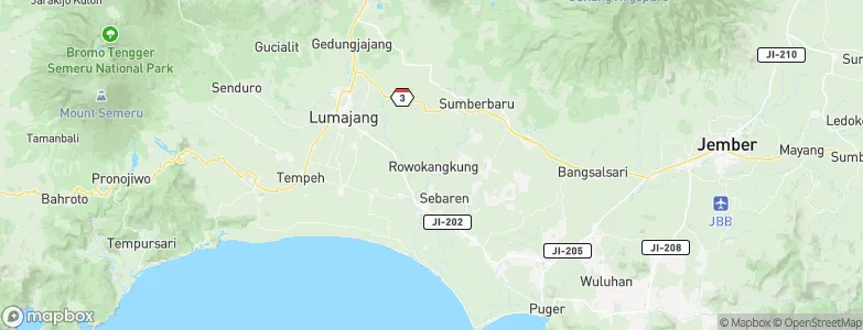 Krajan Rowokangkung, Indonesia Map