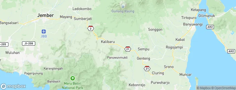 Krajan Tengah, Indonesia Map