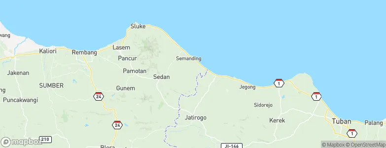 Krajanbaturno, Indonesia Map