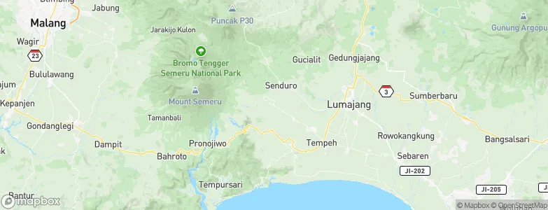 Krajankertosari, Indonesia Map