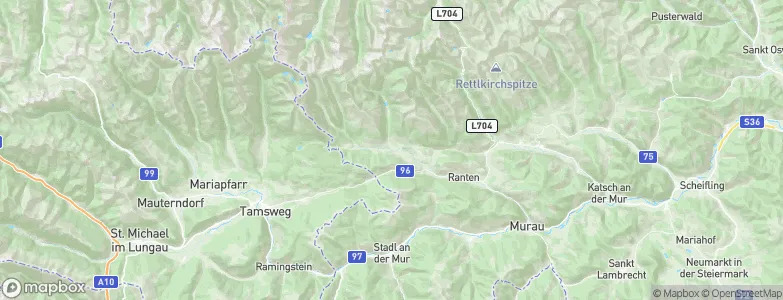 Krakauhintermühlen, Austria Map