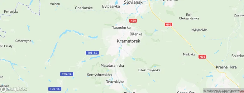 Kramatorsk, Ukraine Map