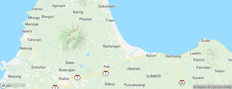 Krandan, Indonesia Map