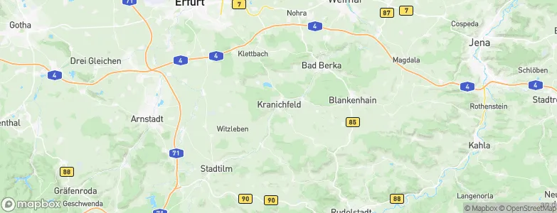 Kranichfeld, Germany Map