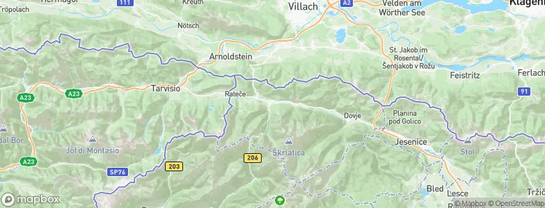 Kranjska Gora, Slovenia Map