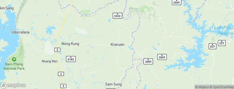 Kranuan, Thailand Map