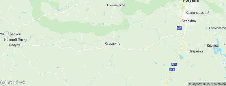 Krapivna, Russia Map