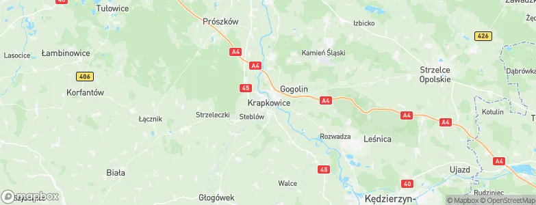 Krapkowice, Poland Map