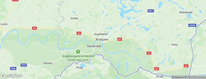 Krāslava, Latvia Map