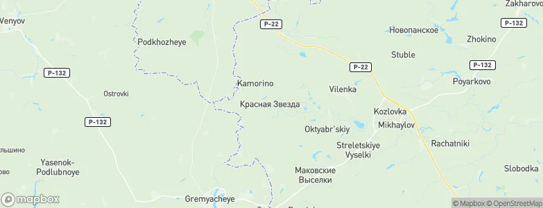 Krasnaya Zvezda, Russia Map
