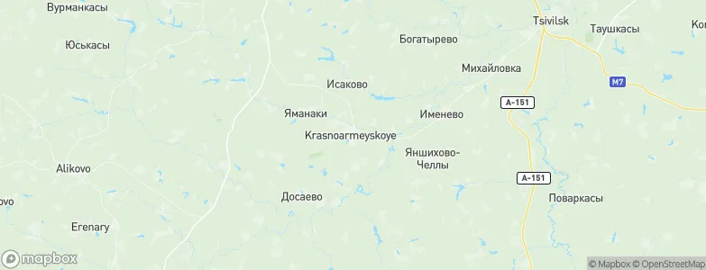 Krasnoarmeyskoye, Russia Map